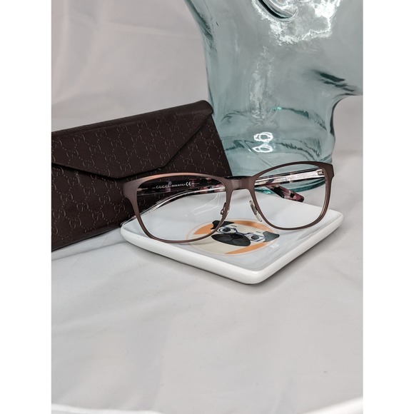 Gucci Accessories - Auth. Gucci bronzetone and brown tortoise glasses